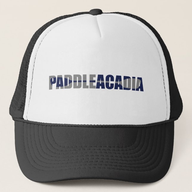 Paddle Acadia Nationalpark Kayaking Maine Truckerkappe (Vorderseite)