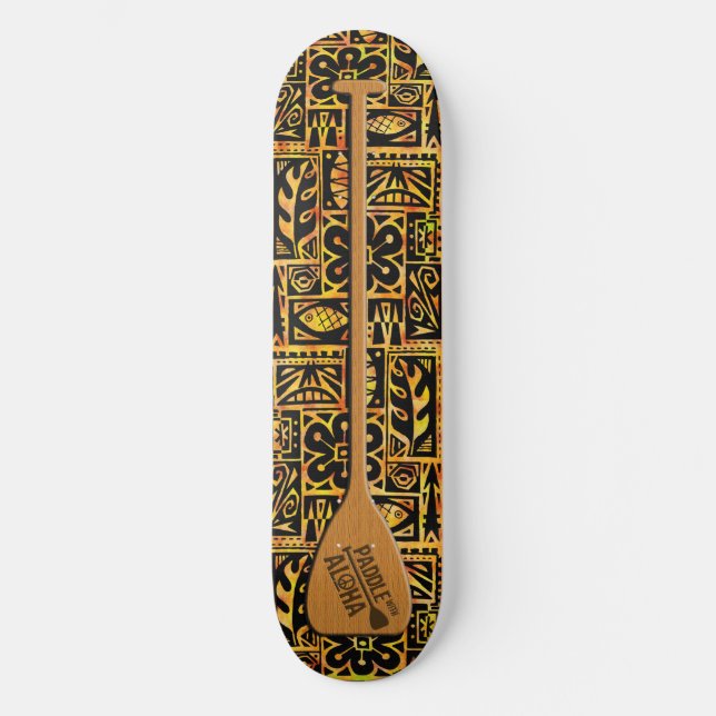 Paddle avec Aloha Skateboard (Recto)