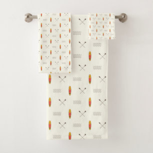 Paddle Boarding Boating Kayaking River Motif