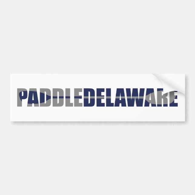Paddle Delaware Kayaking Autoaufkleber (Vorne)