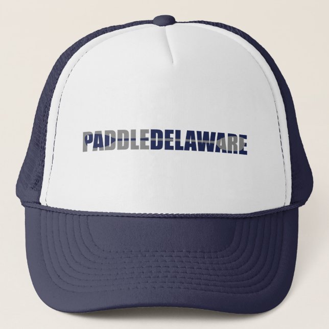 Paddle Delaware Kayaking Truckerkappe (Vorderseite)