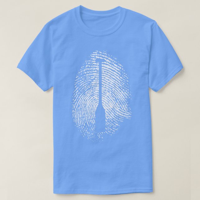 Paddle Fingerprint Paddling Wassersport Passion T-Shirt (Design vorne)