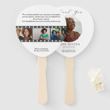 Paddle Funeral Hand Fan – Rounded Corners