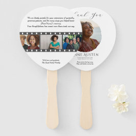 Paddle Funeral Hand Fan – Rounded Corners Fächer