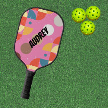 Paddle Girl/women, abstraktes Pickleball-Script