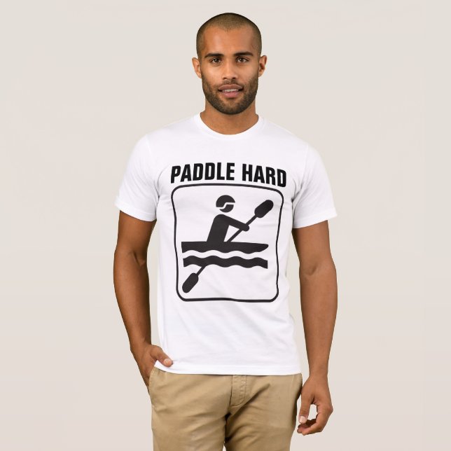 PADDLE HARD CANOE CANOEEE T - Shirt (Vorne ganz)
