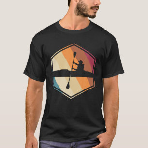 Paddle, Kanu, Kayakfahrer, Retro Vintage Rudern T-Shirt
