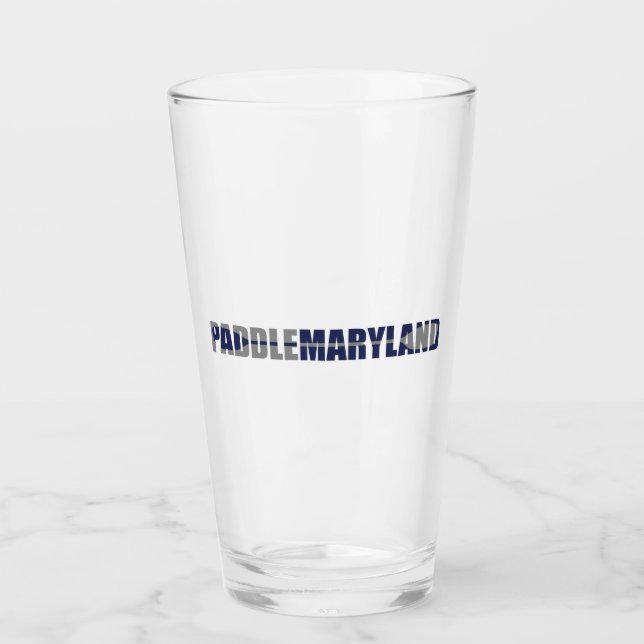 Paddle Maryland Kayaking Glas (Vorderseite)