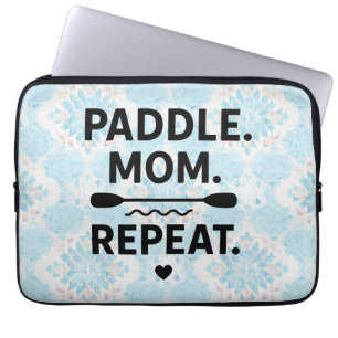 Paddle Mom Repeat Lustiges Kayaking Outdoor-Abente Laptopschutzhülle