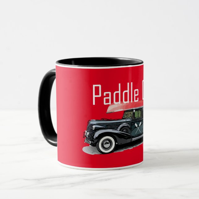 Paddle On Classic Car Design - Combo Mug (Devant gauche)