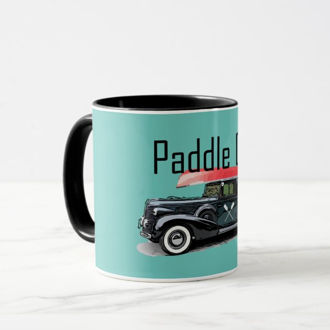 Paddle On Classic Car Design - Combo Mug (Devant gauche)