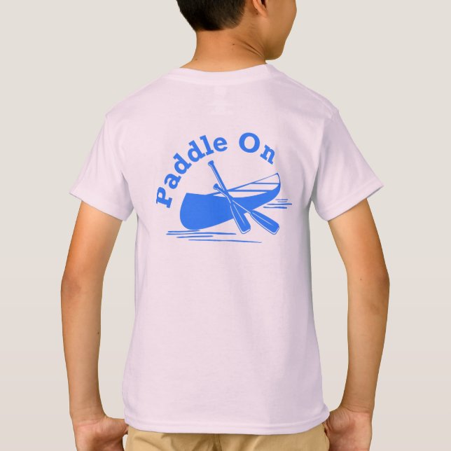Paddle On Design - Kids' Basic-T - Shirt (Rückseite)