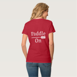 Paddle On Design - T-Shirt à col V pour femmes