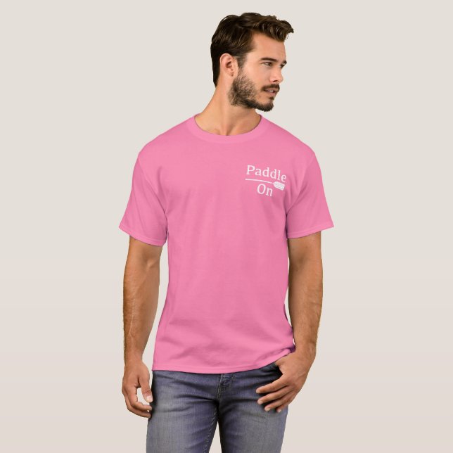 Paddle On Design - T-Shirt de base pour hommes (Devant entier)