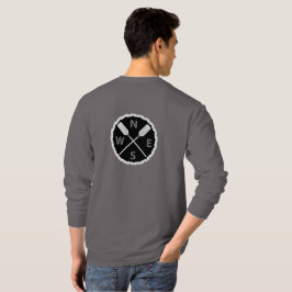Paddle On Explorer Design - Männergrundleder T-Shirt