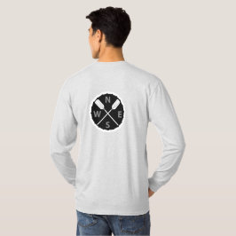 Paddle On Explorer Design - Männergrundleder T-Shirt