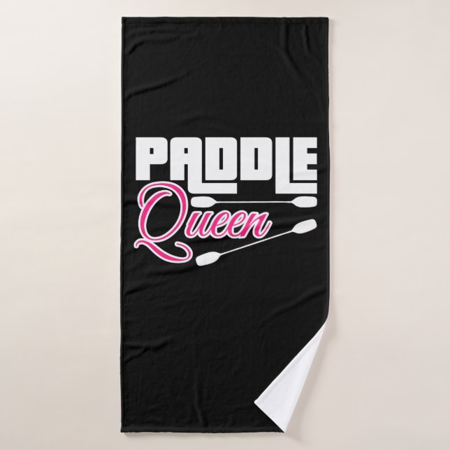 Paddle Queen Girl Kayak Badehandtuch (Badehandtuch)