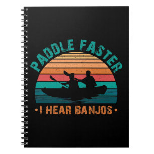 Paddle schneller Ich höre Banjos Notizblock