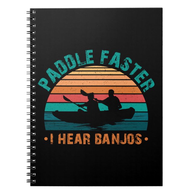Paddle schneller Ich höre Banjos Notizblock (Vorderseite)