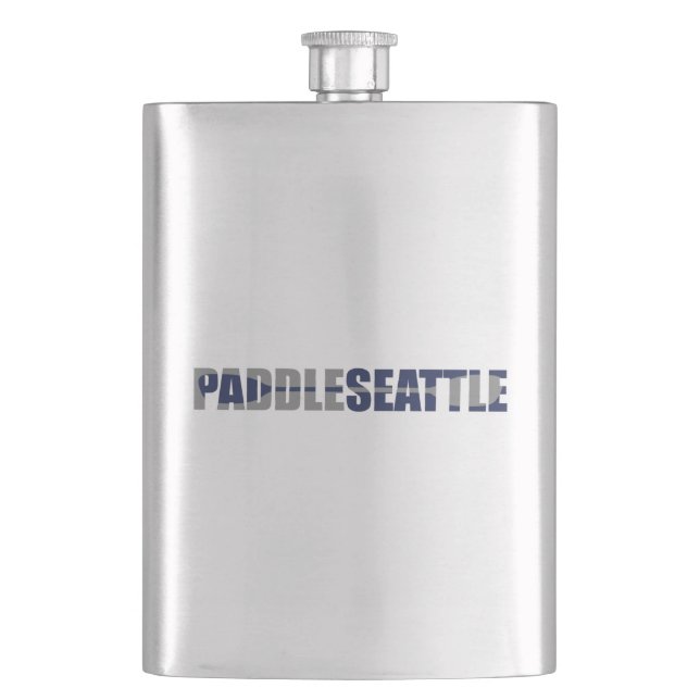 Paddle Seattle Kayaking Flachmann (Vorderseite)