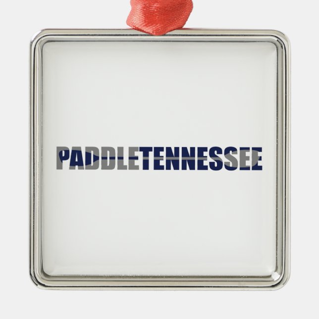 Paddle Tennessee Kayaking Ornament Aus Metall (Vorne)