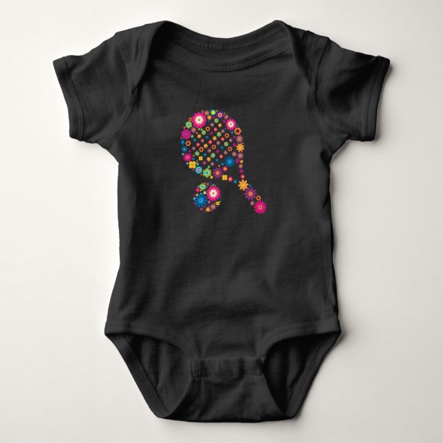 Paddle Tennis Baby Strampler (Vorderseite)