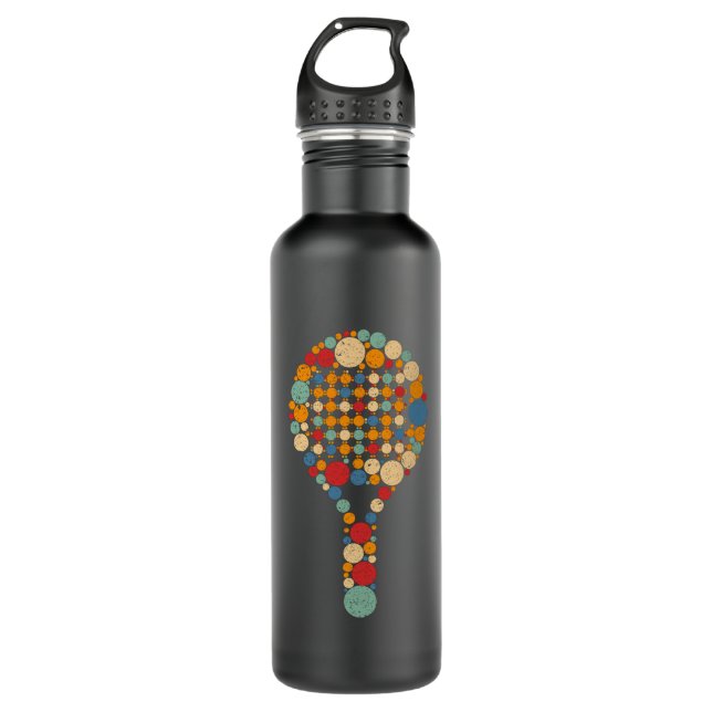 Paddle Tennis Edelstahlflasche (Vorderseite)