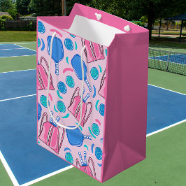 Paddle und Balls aus Pickleball Paddeln und Pink P Mittlere Geschenktüte