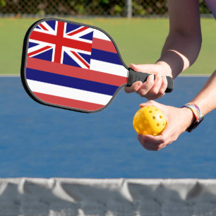 Paddle von Hawaii-Staatsflagge Pickleball