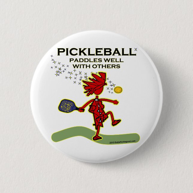 Paddle von Pickleball mit anderen Button (Vorderseite)