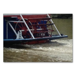 Paddle Wheel Boat Reading FlashCards für Erwachsen Tischnummer
