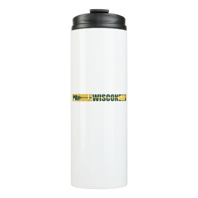 Paddle Wisconsin Kayaking Thermosbecher (Vorderseite)