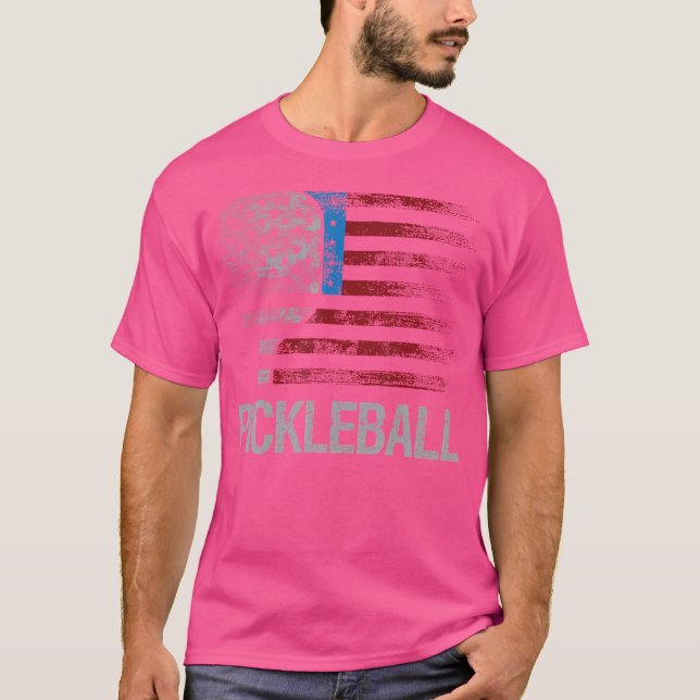 Paddleball-Paddleball für die US-Flagge T-Shirt (Vorderseite)