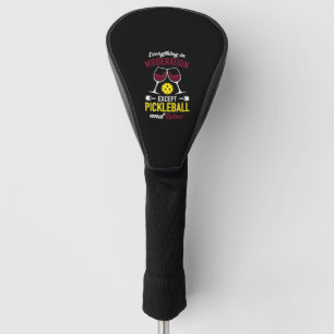 Paddleball Tennis - Roter Wein Pickleball und Wein Golf Headcover
