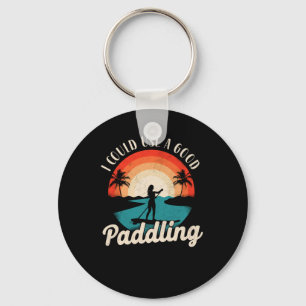 Paddleboard ich könnte ein gutes paddeln Mädchen V Schlüsselanhänger