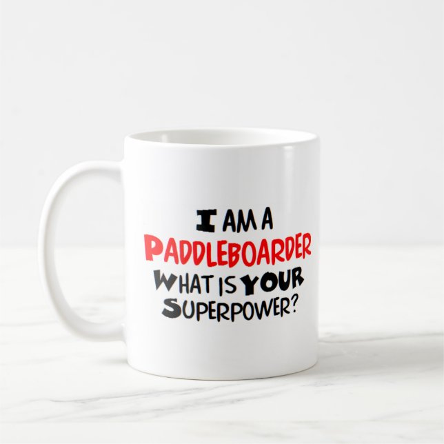 Paddleboarder Kaffeetasse (Links)