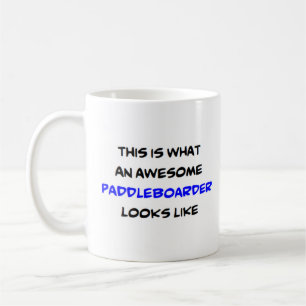 Paddleboarder, phantastisch kaffeetasse