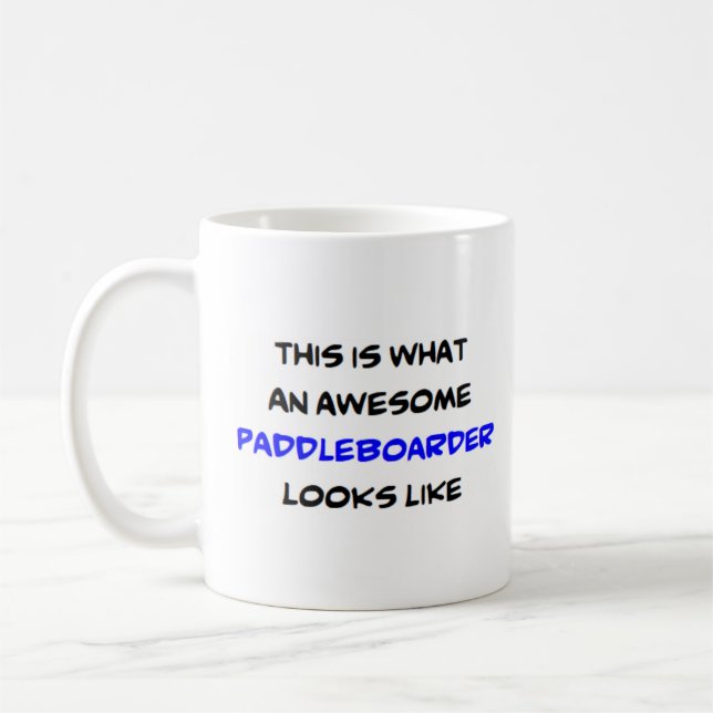 Paddleboarder, phantastisch kaffeetasse (Links)