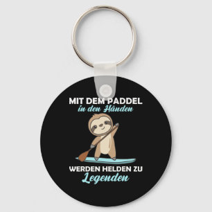 Paddleboards mit Faultier Lustiges Tier Paddling  Schlüsselanhänger