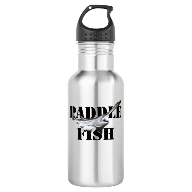 Paddlefisch Edelstahlflasche (Vorderseite)