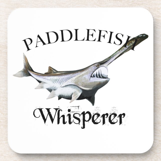 Paddlefish Whisperer Getränkeuntersetzer (Vorderseite)