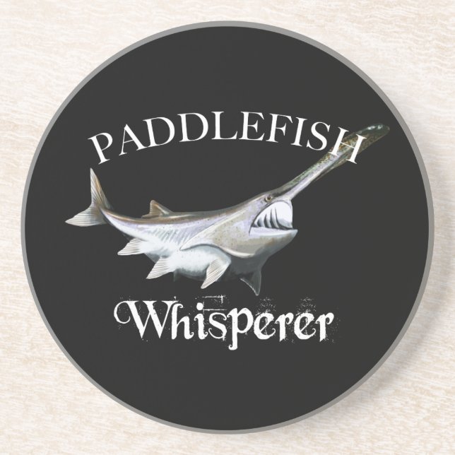 Paddlefish Whisperer Getränkeuntersetzer (Vorne)