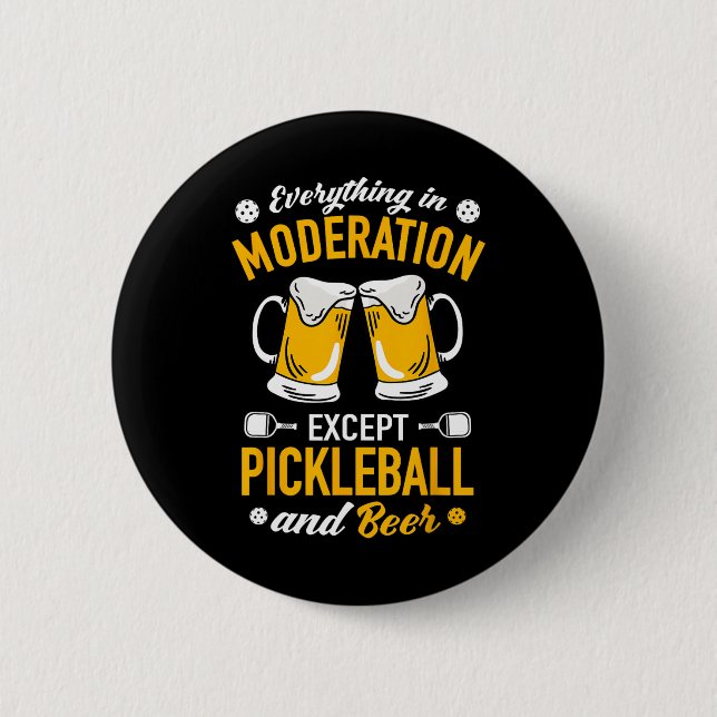 Paddlell Tennis - Dminton Beer Tasse Picklell and  Button (Vorderseite)