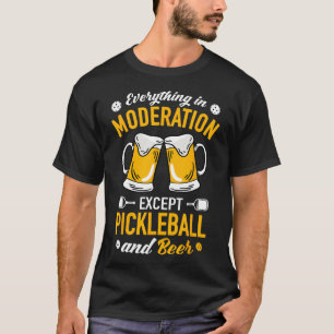 Paddlell Tennis - Dminton Beer Tasse Picklell and T-Shirt