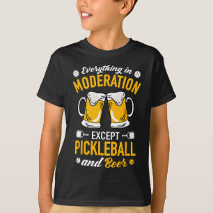 Paddlell Tennis - Dminton Beer Tasse Picklell and  T-Shirt