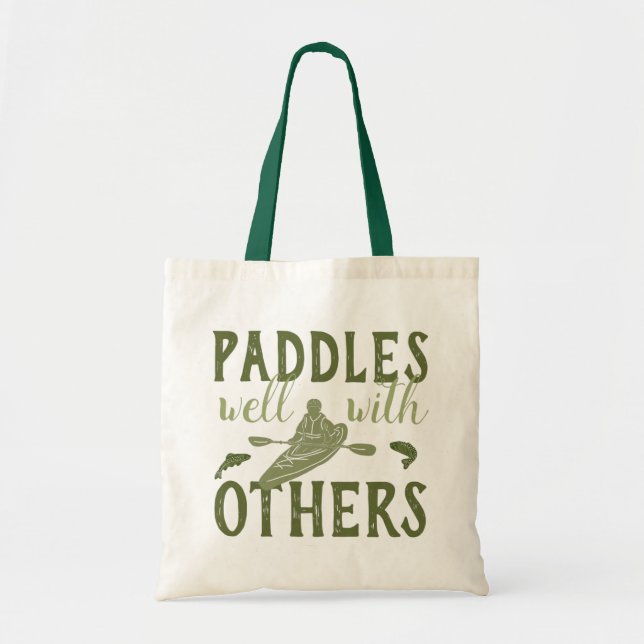 Paddles mit anderen Sage Green Kayak Tragetasche (Vorne)