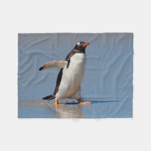 Paddling Gentoo Fleece Blanket