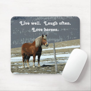 Paddock Mouse Pad - Pferdewechsel in Belgien Mousepad