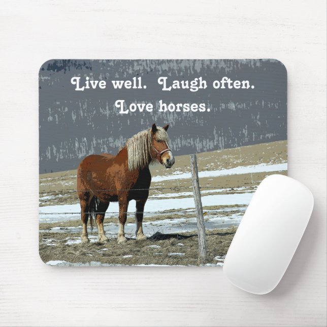Paddock Mouse Pad - Pferdewechsel in Belgien Mousepad (Mit Mouse)