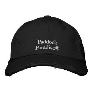 Paddock Paradise Personalisiert verstellbarer BLAC Bestickte Kappe